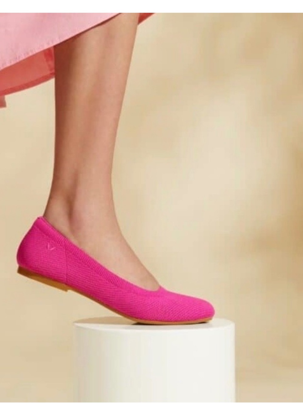 Vivaia Women’s Slip-On Ballet Flats - Hot Pink